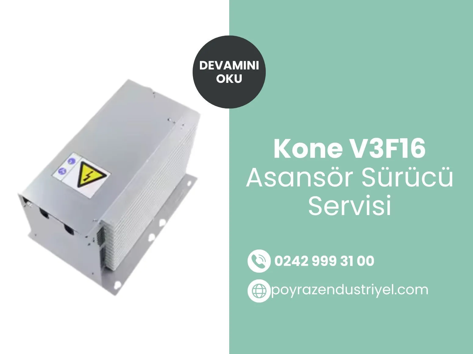Kone V3f16 Asansör Sürücü Servisi